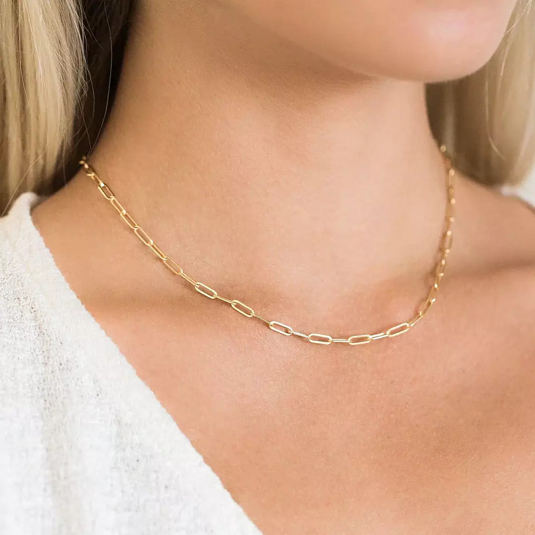 18K gold plated Stainless steel necklace, Mashalla