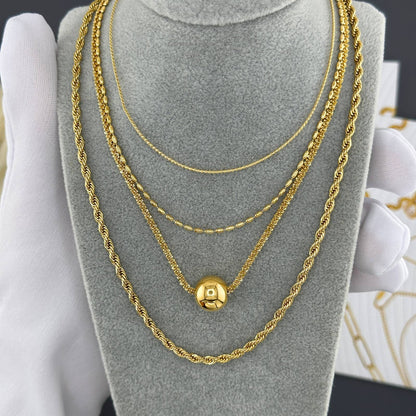 18K gold plated Stainless steel necklace, Mashalla