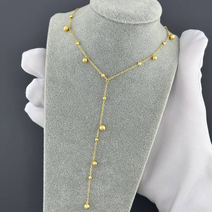 18K gold plated Stainless steel necklace, Mashalla