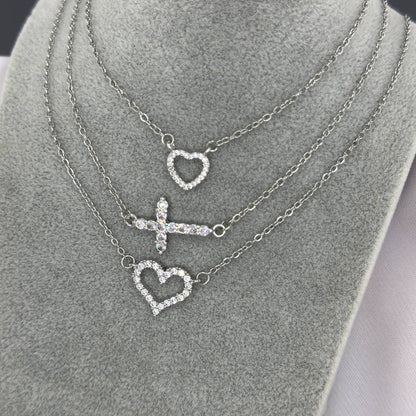 Stainless steel  Heart necklace, Mashalla