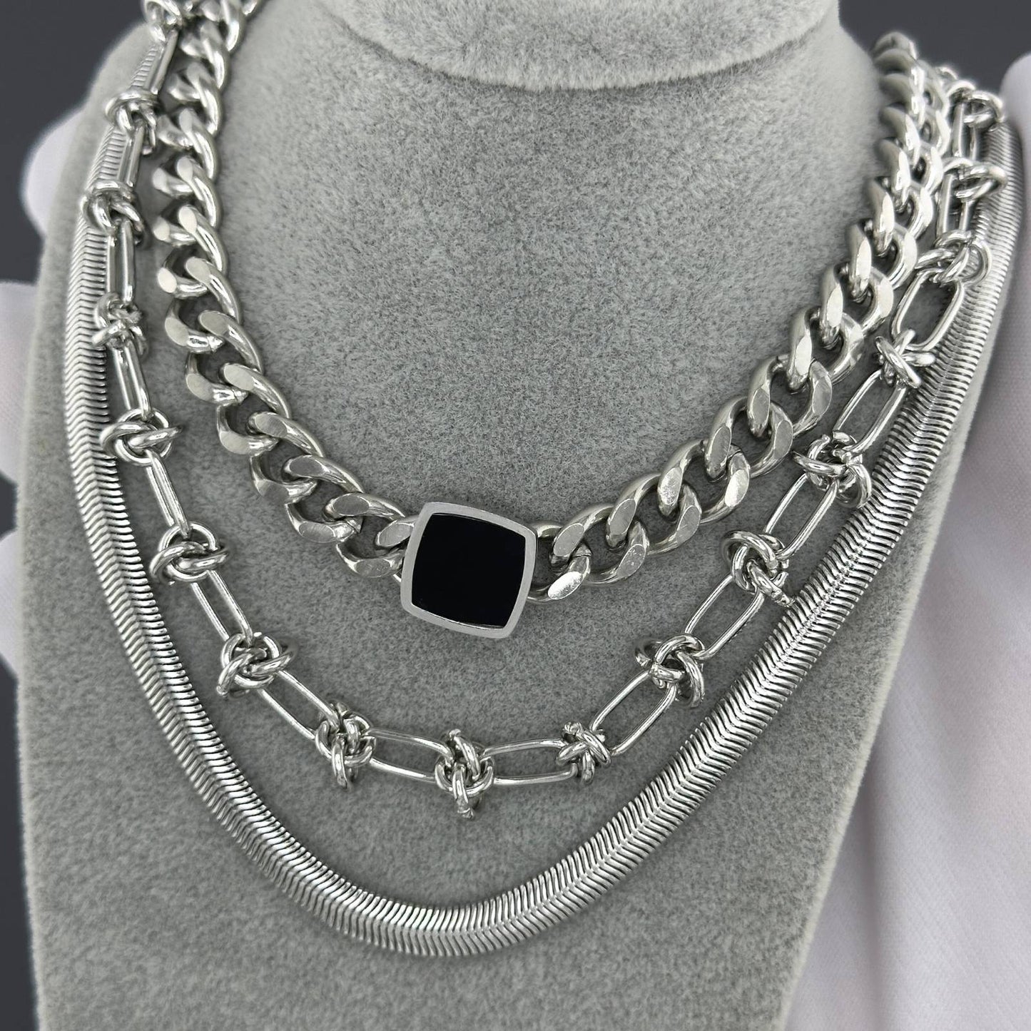 Stainless steel necklace, Mashalla