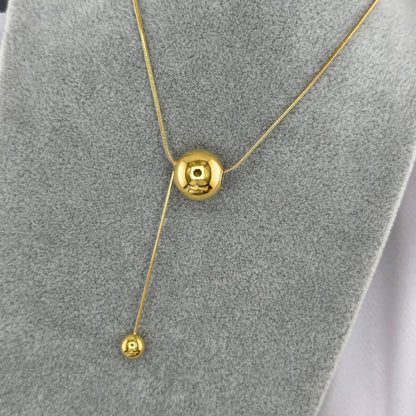 18K gold plated Stainless steel necklace, Mashalla