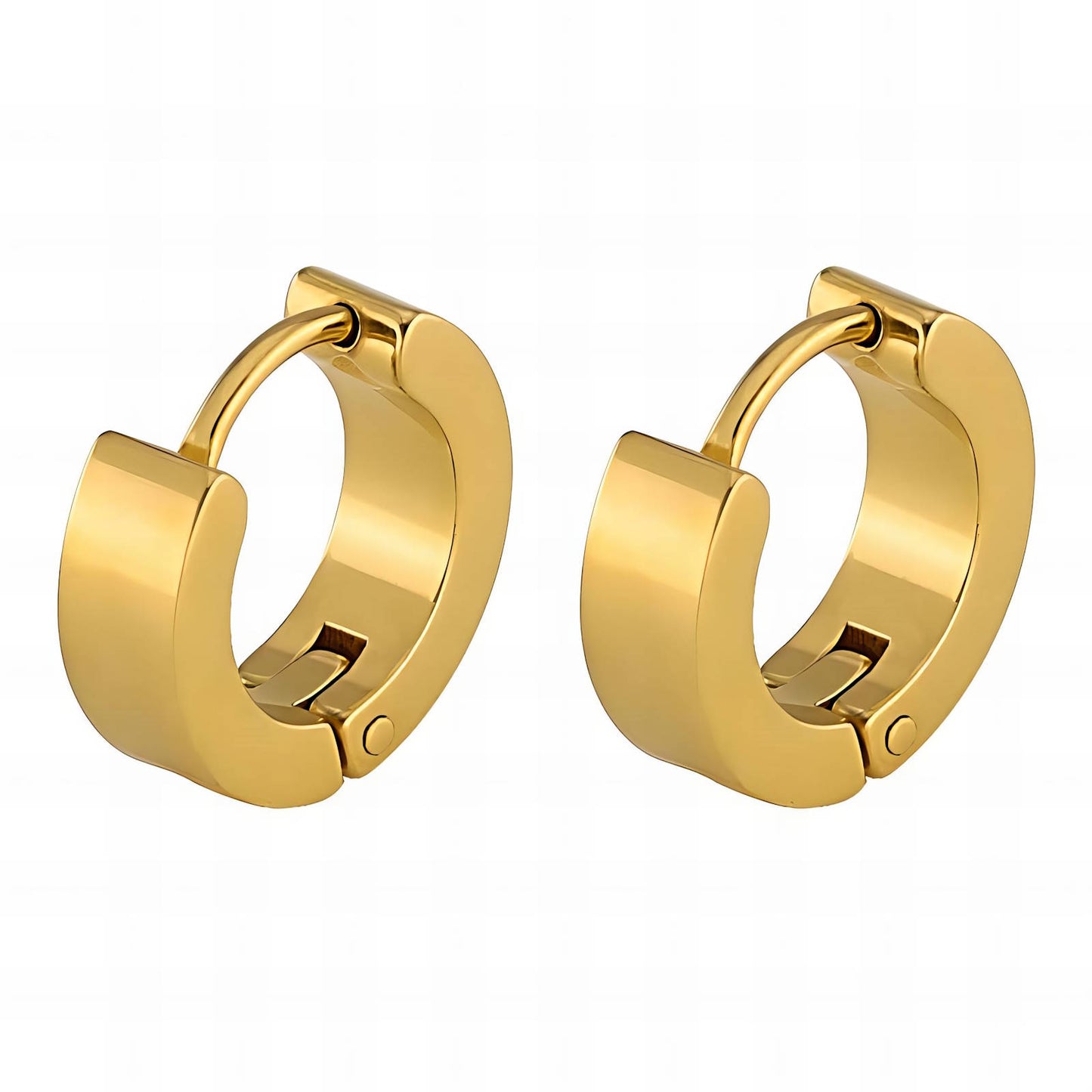 18K gold plated Stainless steel earrings, Mashalla