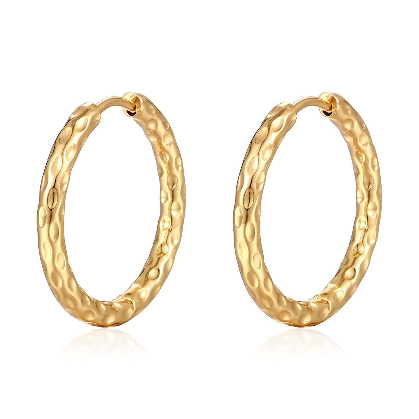 18K gold plated Stainless steel earrings, Mashalla