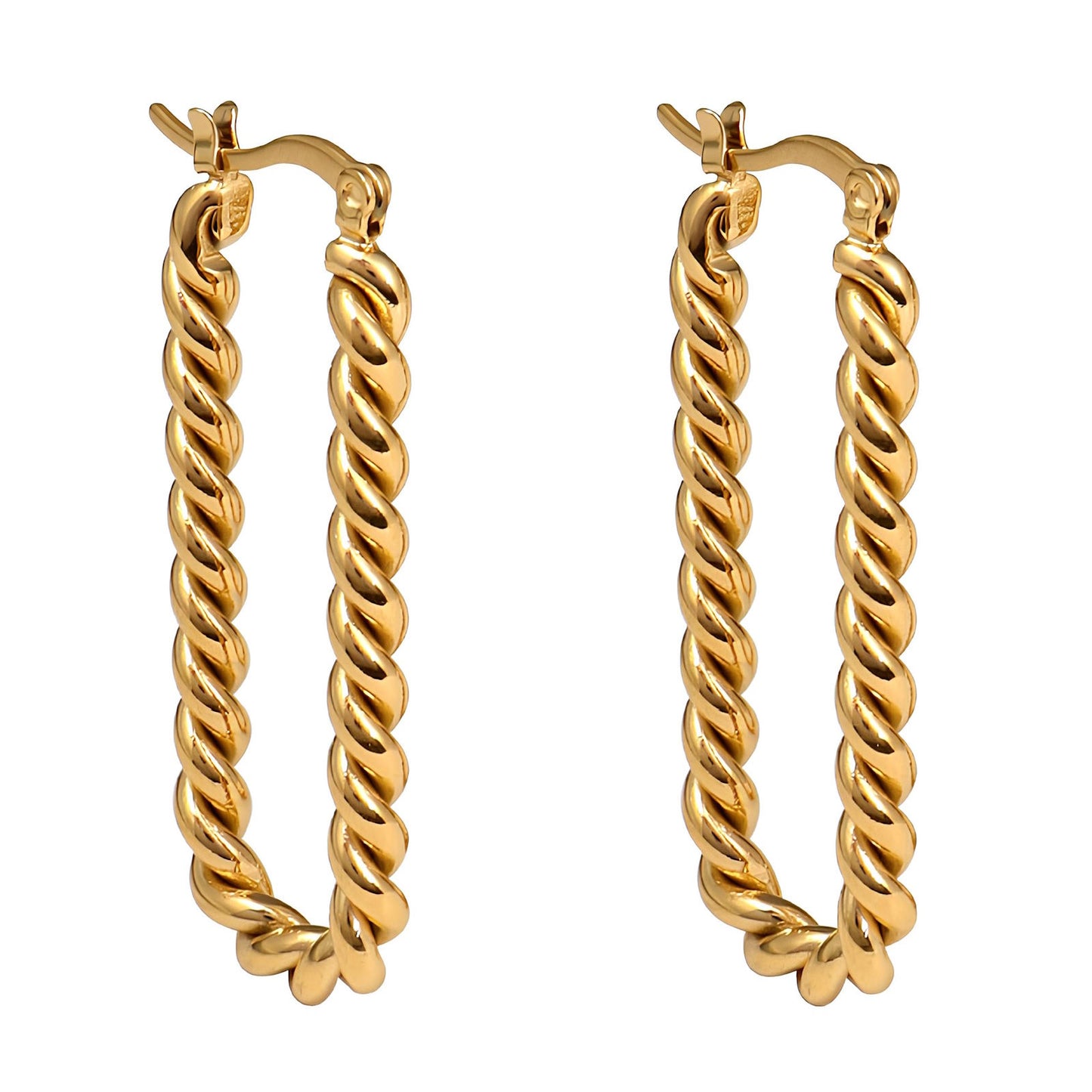 18K gold plated Stainless steel earrings, Mashalla