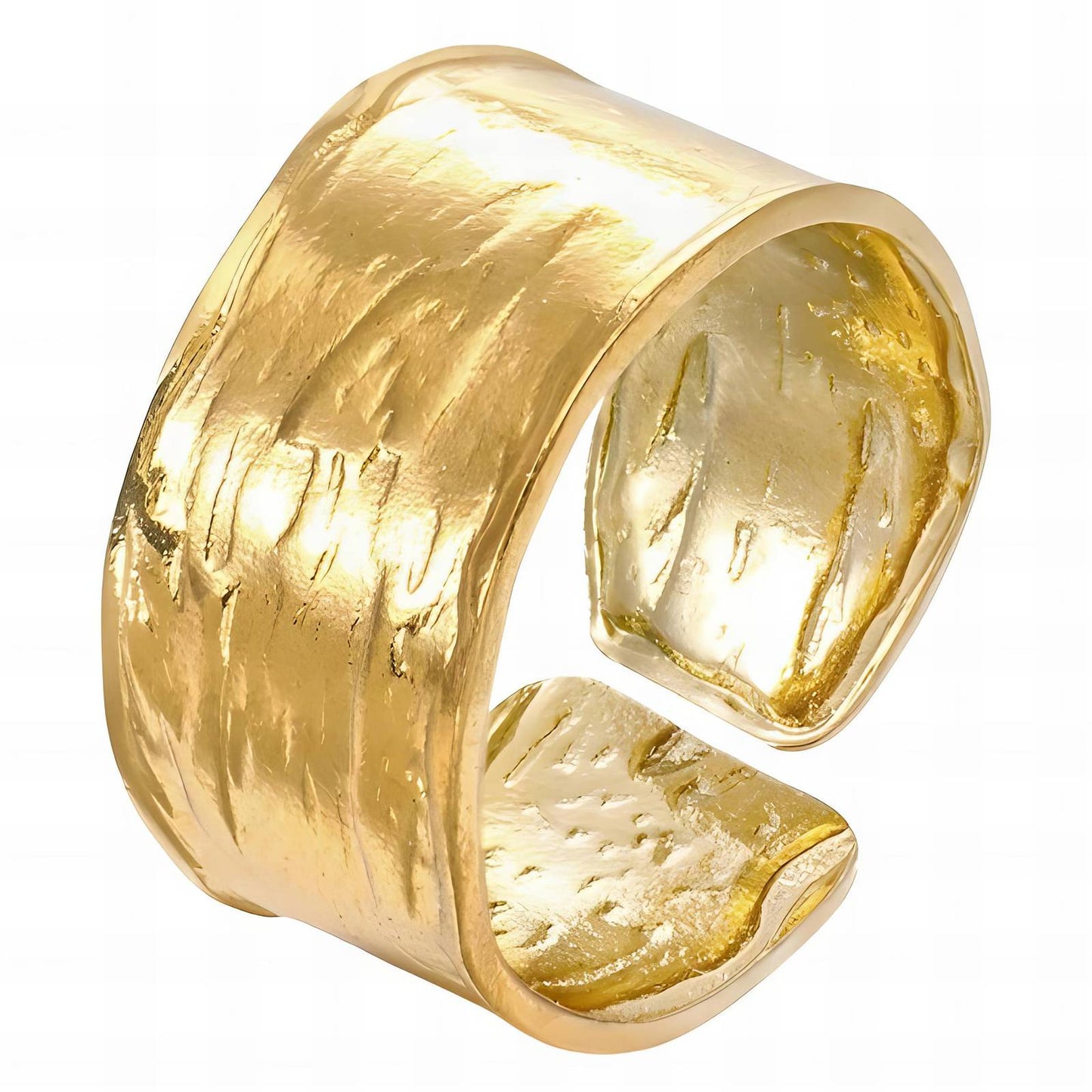 18K gold plated Stainless steel finger ring, Mashalla