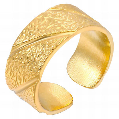 18K gold plated Stainless steel finger ring, Mashalla