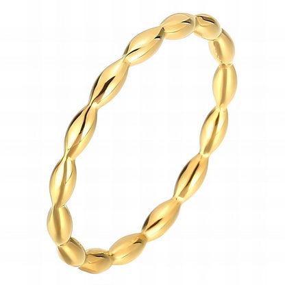 18K gold plated Stainless steel finger ring, Mashalla