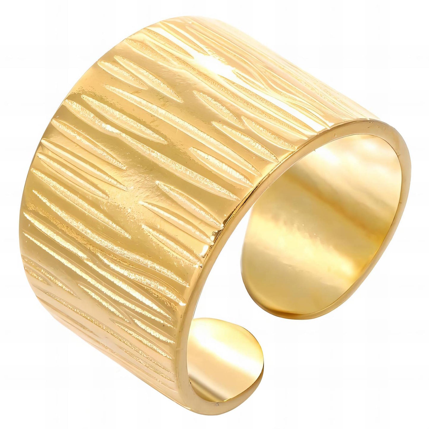 18K gold plated Stainless steel finger ring, Mashalla