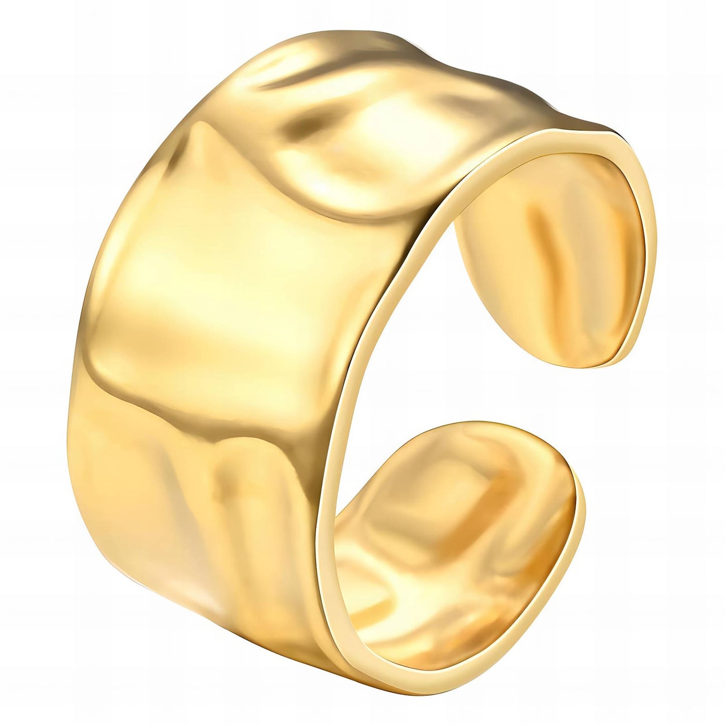 18K gold plated Stainless steel finger ring, Mashalla