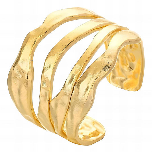 18K gold plated Stainless steel finger ring, Mashalla