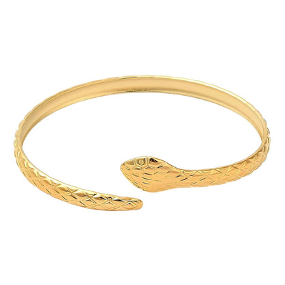 18K gold plated Stainless steel  Snake bracelet, Mashalla