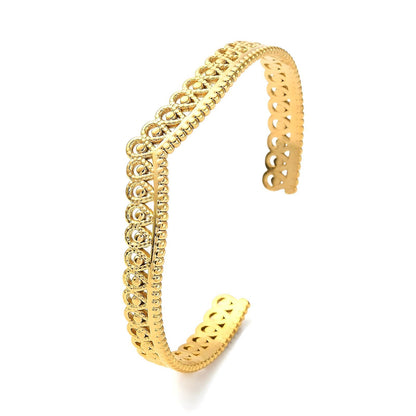 18K gold plated Stainless steel bracelet, Mashalla