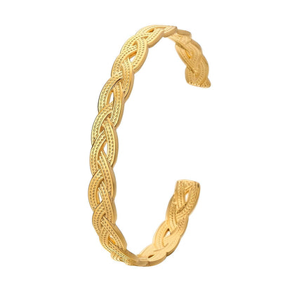 18K gold plated Stainless steel bracelet, Mashalla