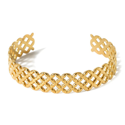 18K gold plated Stainless steel bracelet, Mashalla