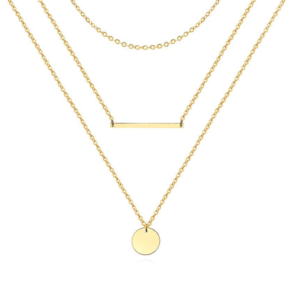 18K gold plated Stainless steel necklace, Mashalla