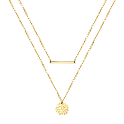 18K gold plated Stainless steel necklace, Mashalla