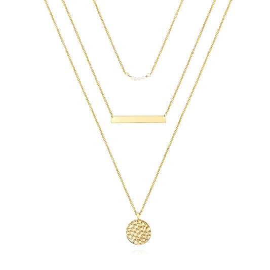 18K gold plated Stainless steel necklace, Mashalla