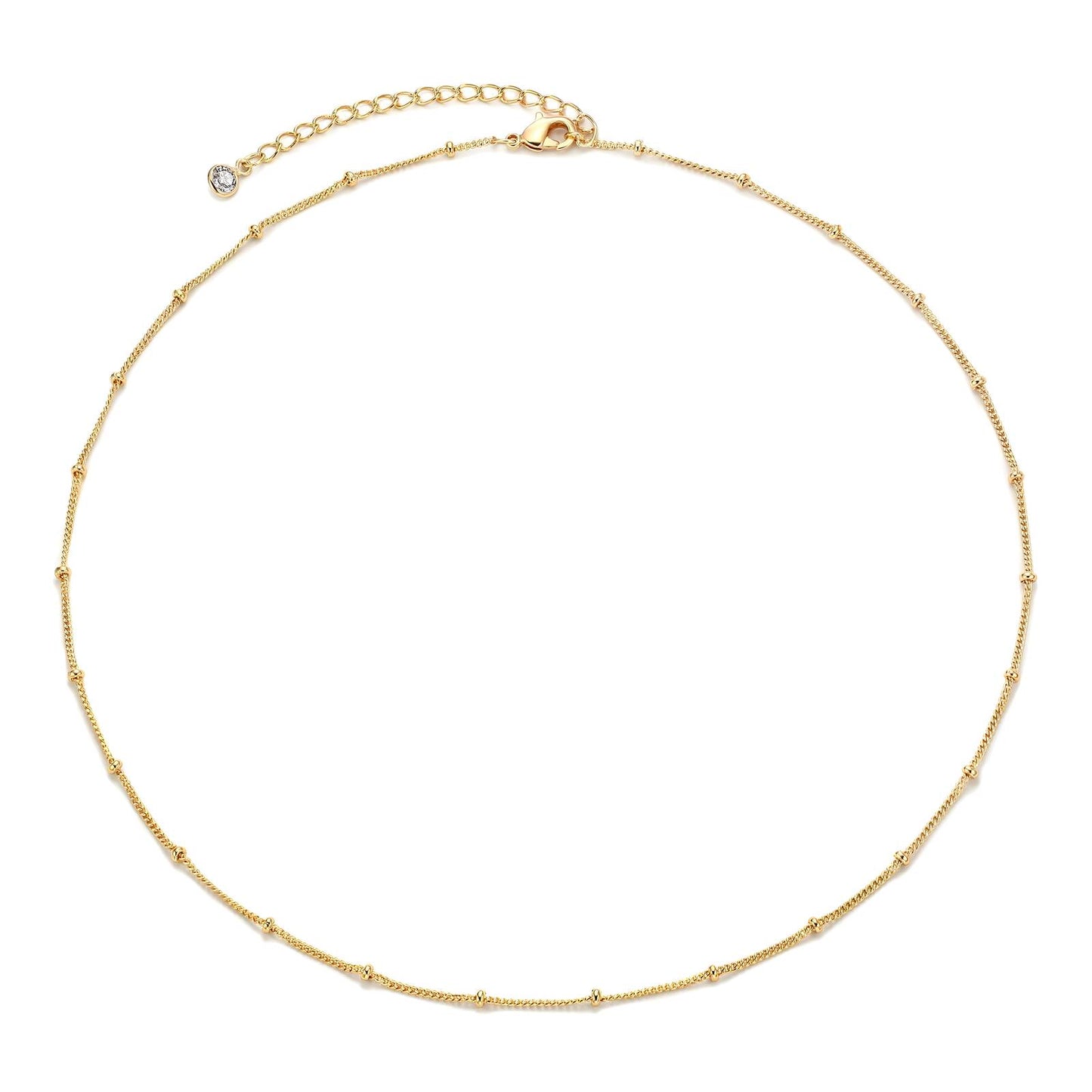 18K gold plated Stainless steel necklace, Mashalla