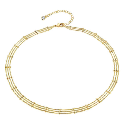 18K gold plated Stainless steel necklace, Mashalla