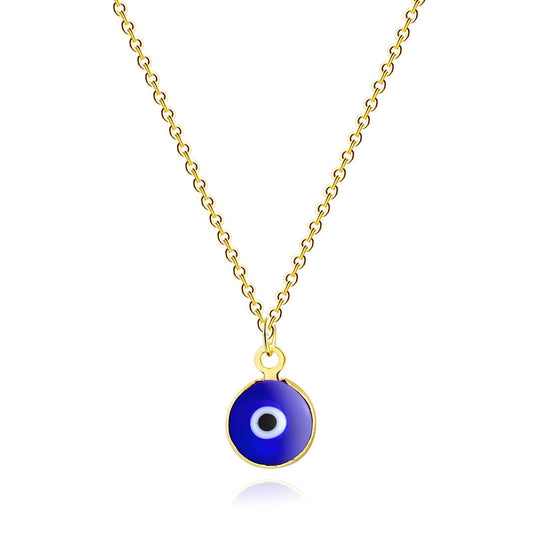 18K gold plated Stainless steel  Evil Eye necklace, Mashalla