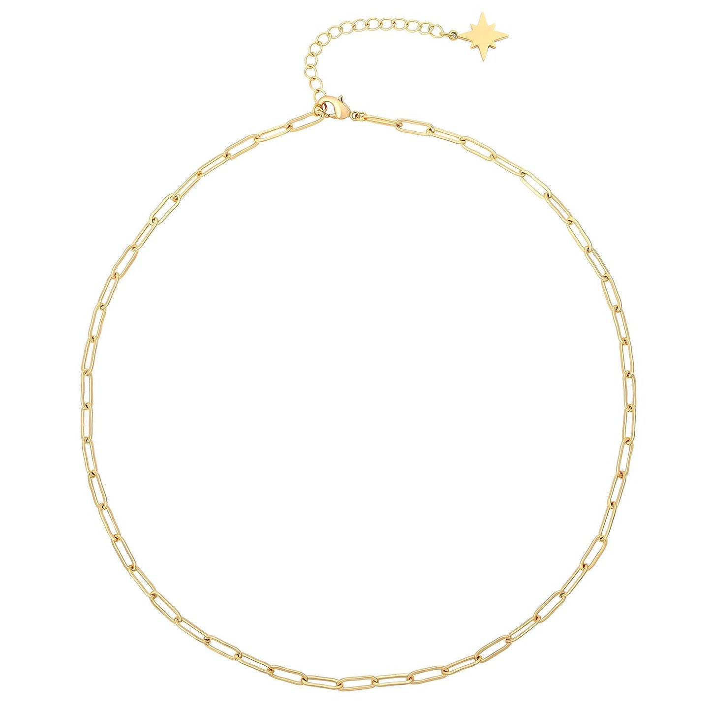 18K gold plated Stainless steel necklace, Mashalla