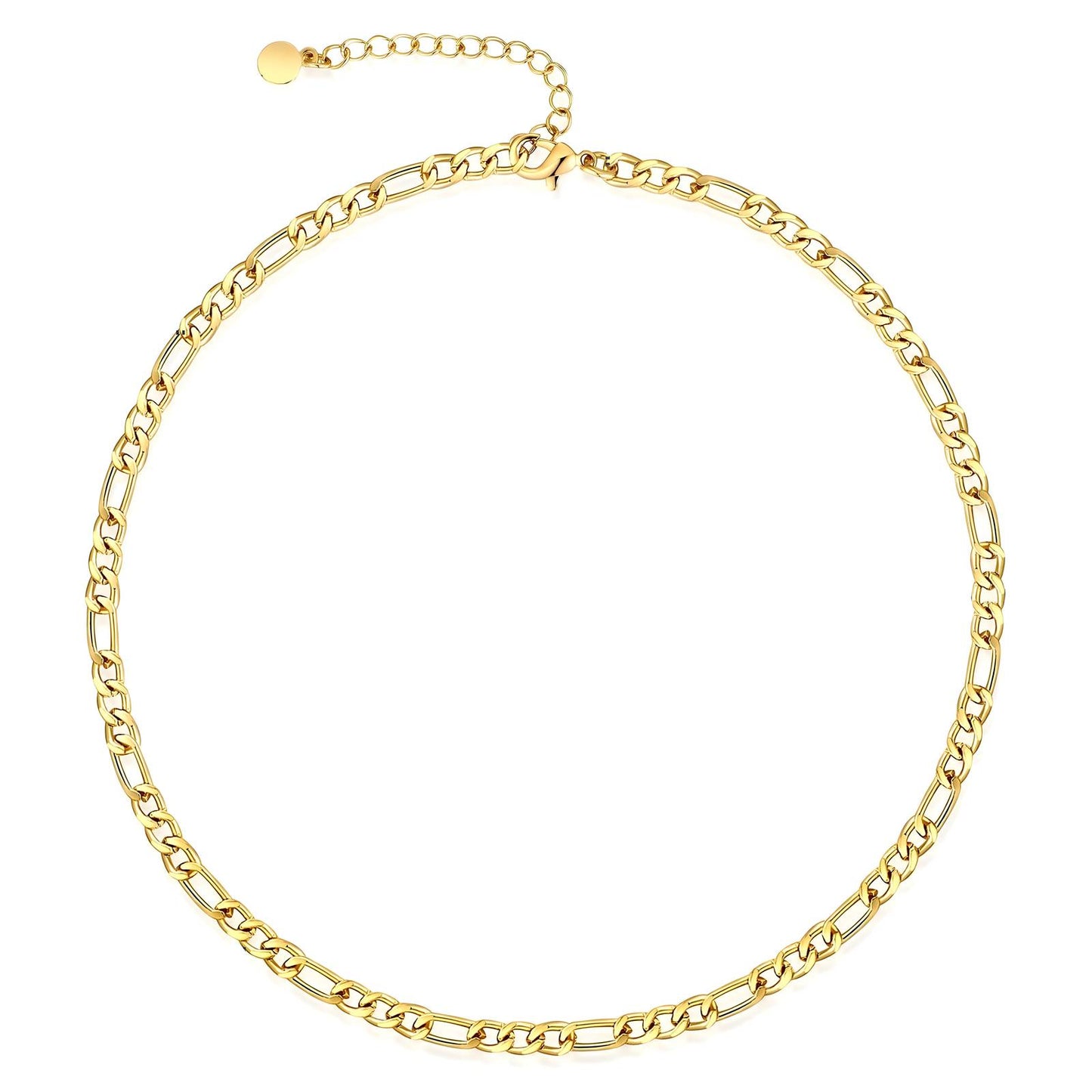 18K gold plated Stainless steel necklace, Mashalla