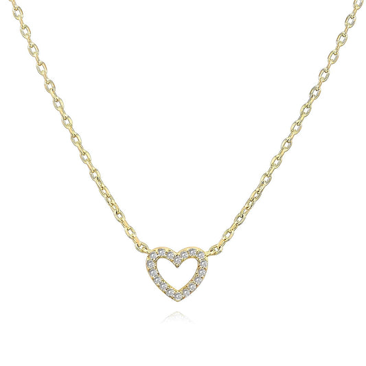 18K gold plated Stainless steel  Hearts necklace, Mashalla