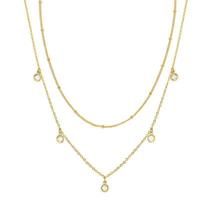 18K gold plated Stainless steel necklace, Mashalla