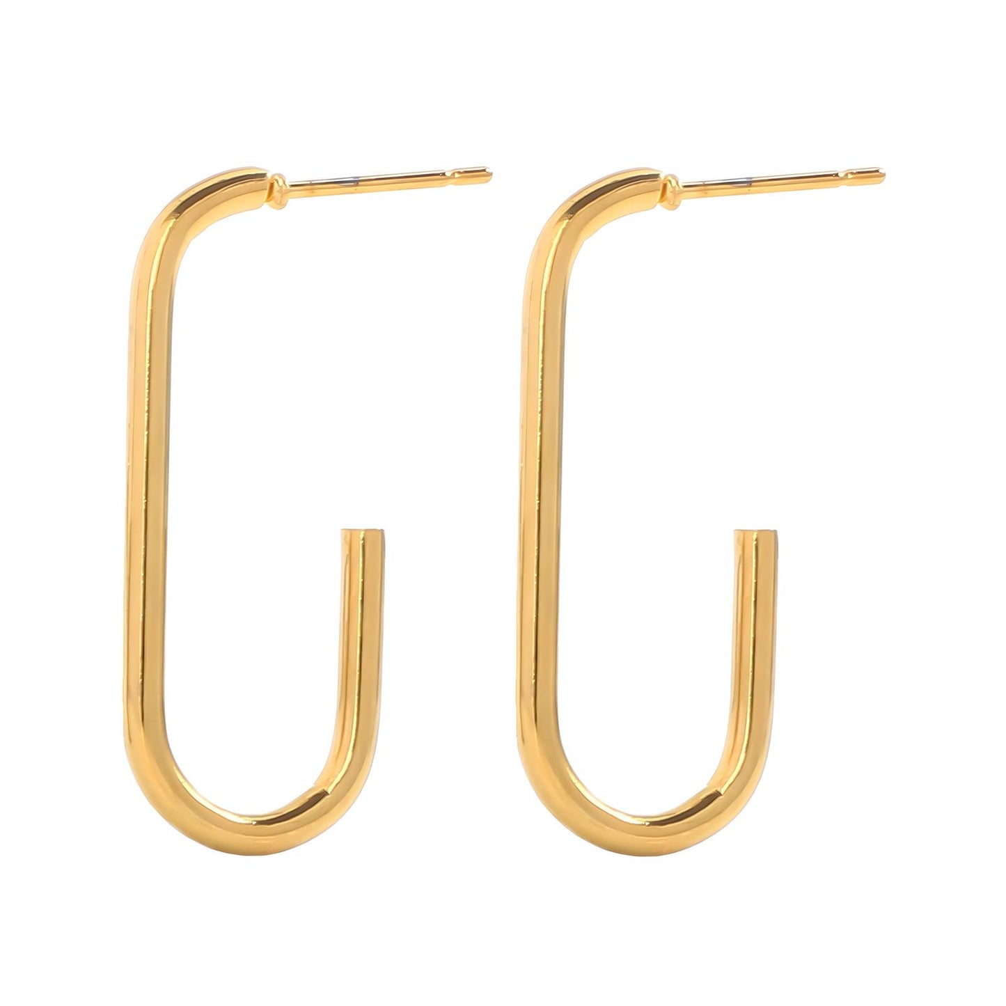 18K gold plated Stainless steel earrings, Mashalla