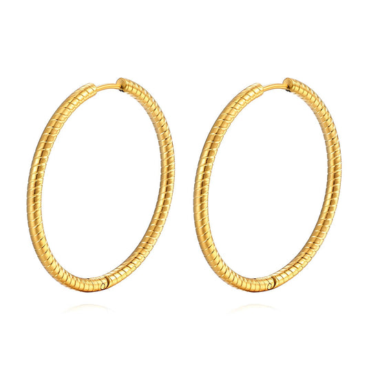 18K gold plated Stainless steel earrings, Mashalla