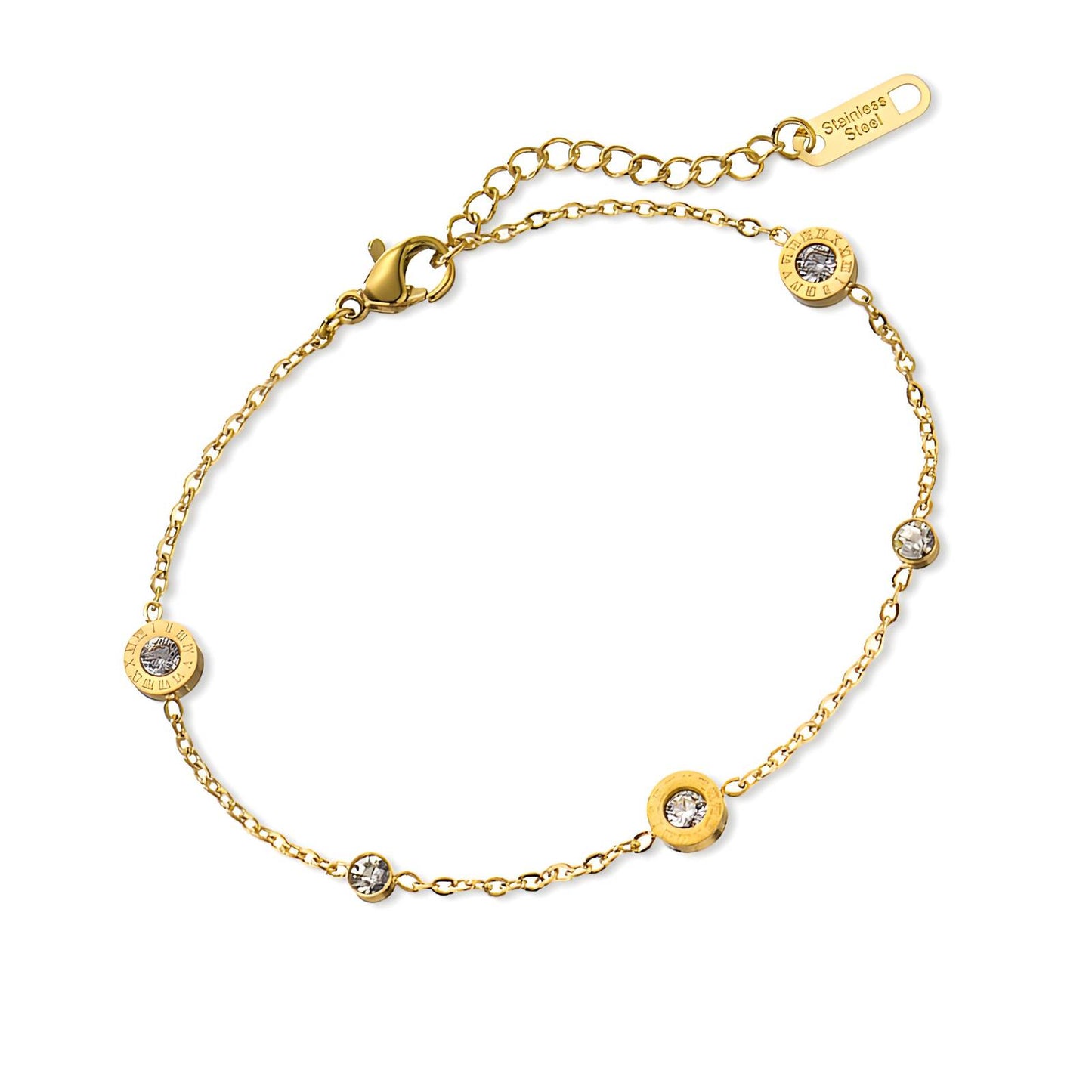 18K gold plated Stainless steel bracelet, Mashalla