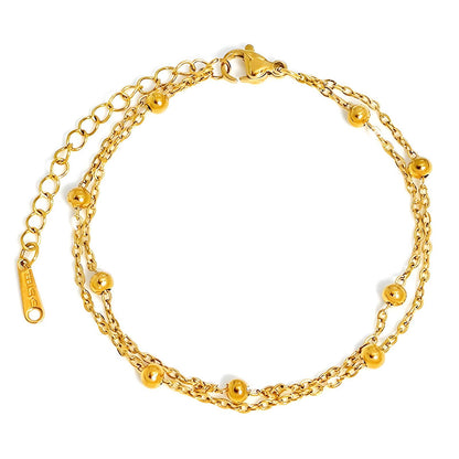 18K gold plated Stainless steel bracelet, Mashalla