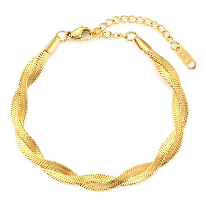 18K gold plated Stainless steel bracelet, Mashalla