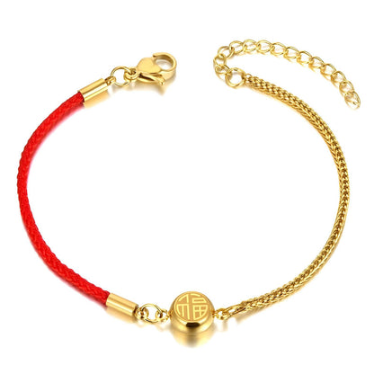 18K gold plated Stainless steel bracelet, Mashalla