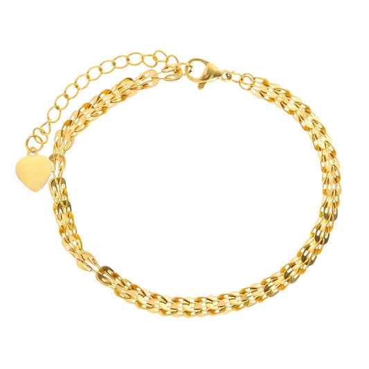 18K gold plated Stainless steel bracelet, Mashalla