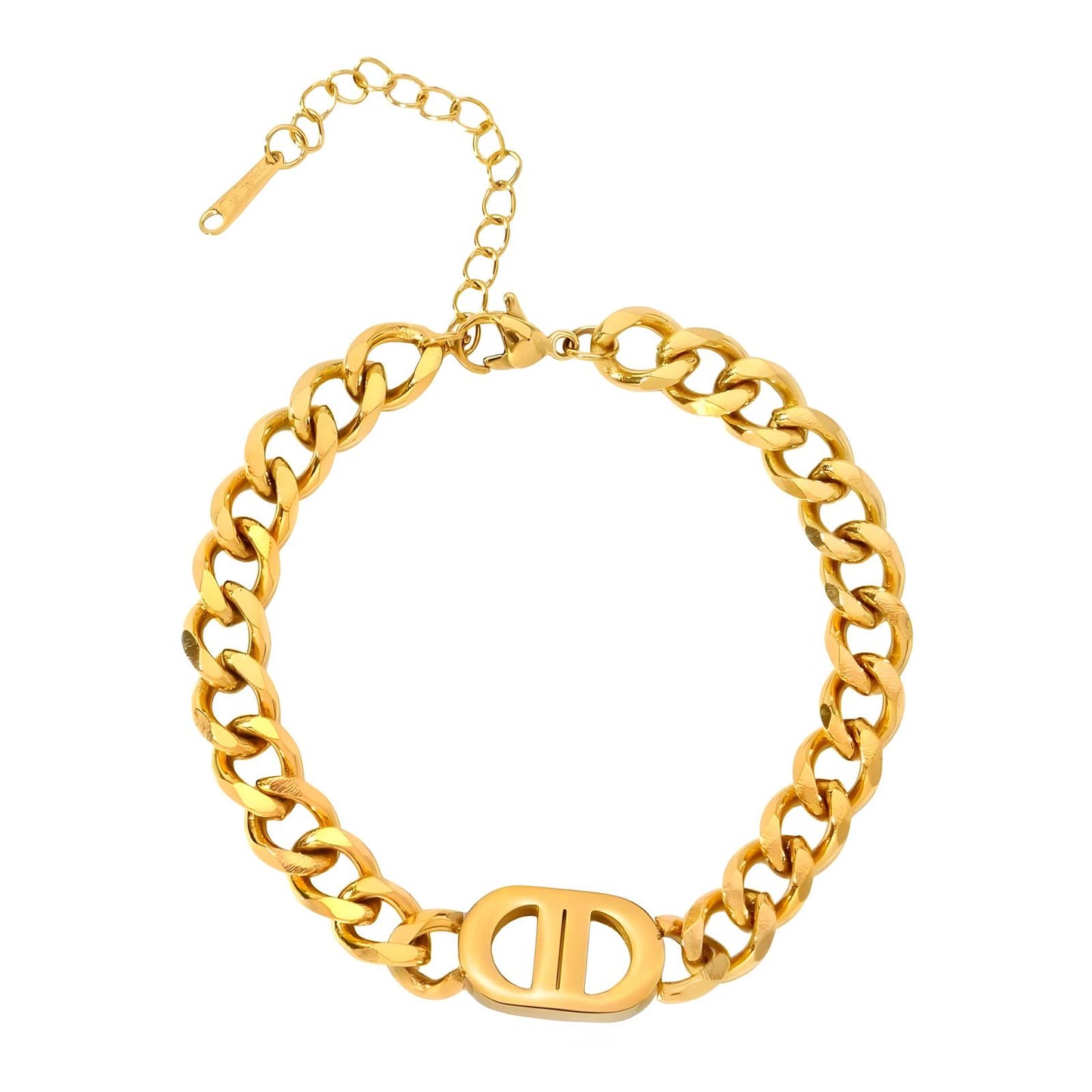 18K gold plated Stainless steel bracelet, Mashalla