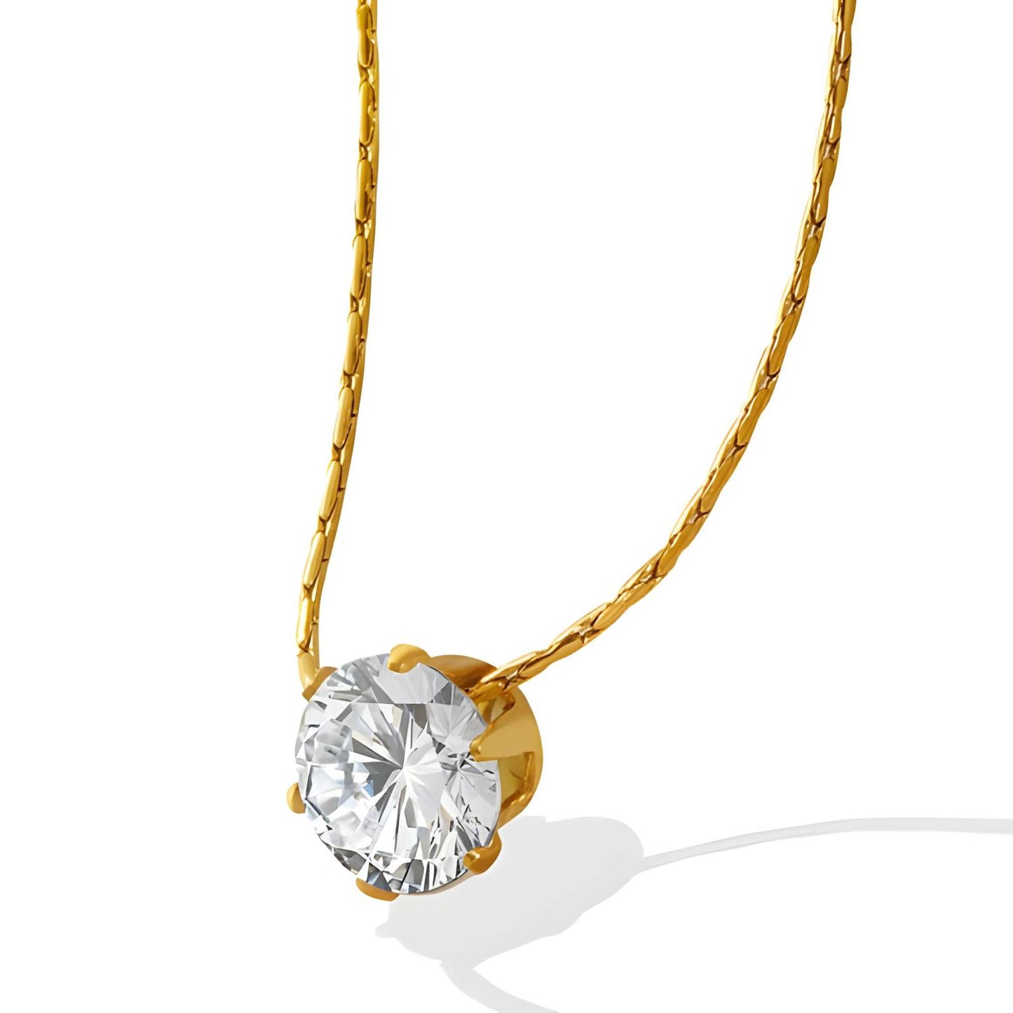 18K gold plated Stainless steel necklace, Mashalla