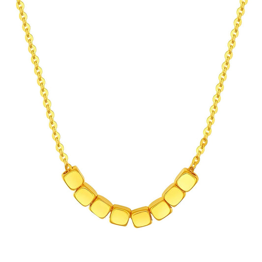 18K gold plated Stainless steel necklace, Mashalla