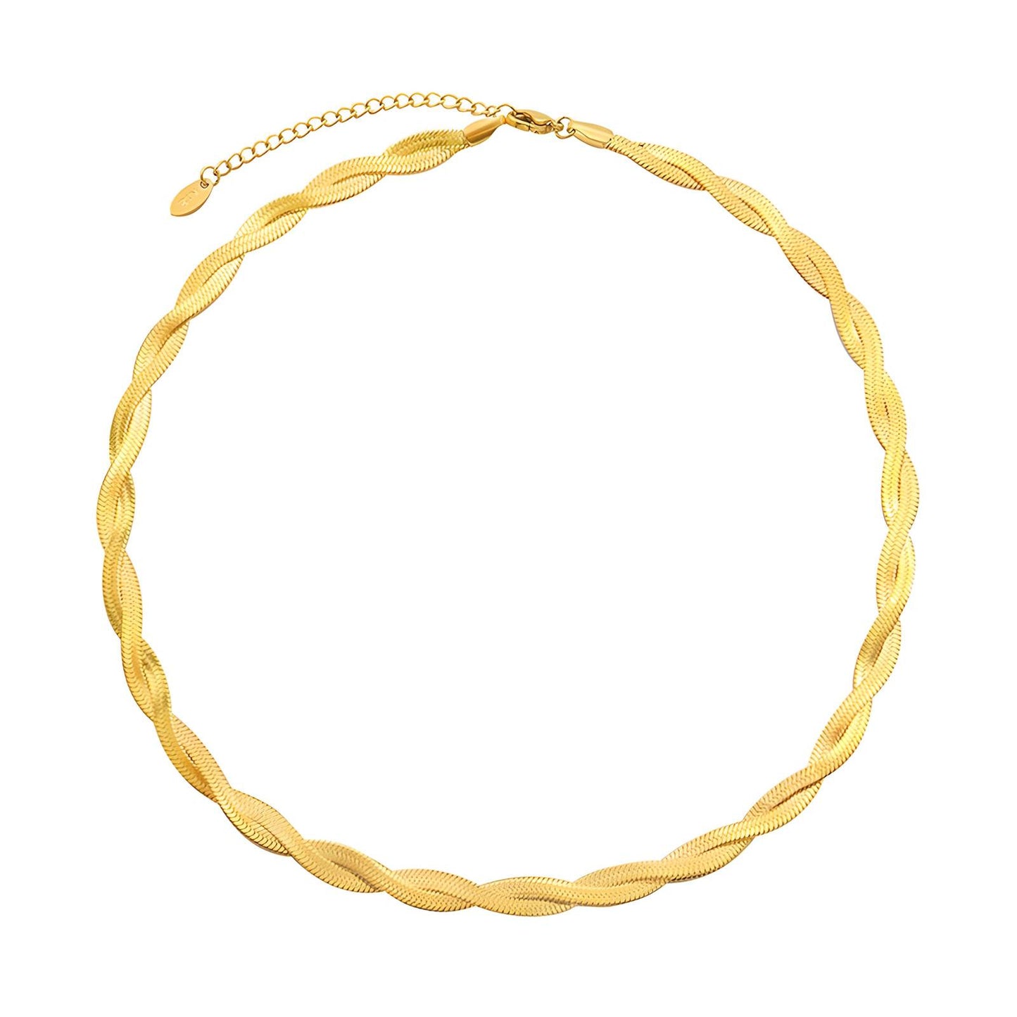 18K gold plated Stainless steel necklace, Mashalla