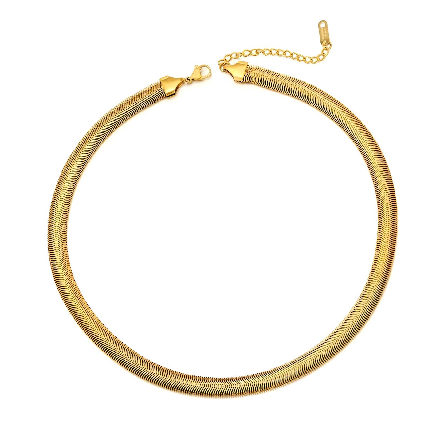 18K gold plated Stainless steel necklace, Mashalla