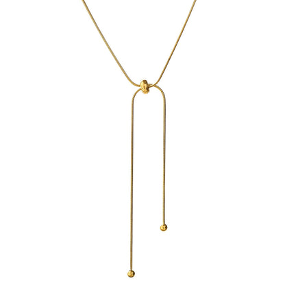 18K gold plated Stainless steel necklace, Mashalla