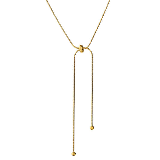 18K gold plated Stainless steel necklace, Mashalla