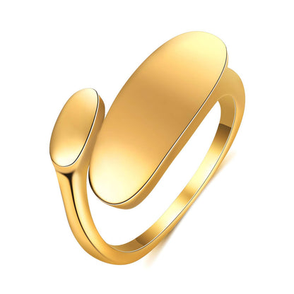 18K gold plated Stainless steel finger ring, Mashalla