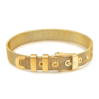 18K gold plated Stainless steel bracelet, Mashalla