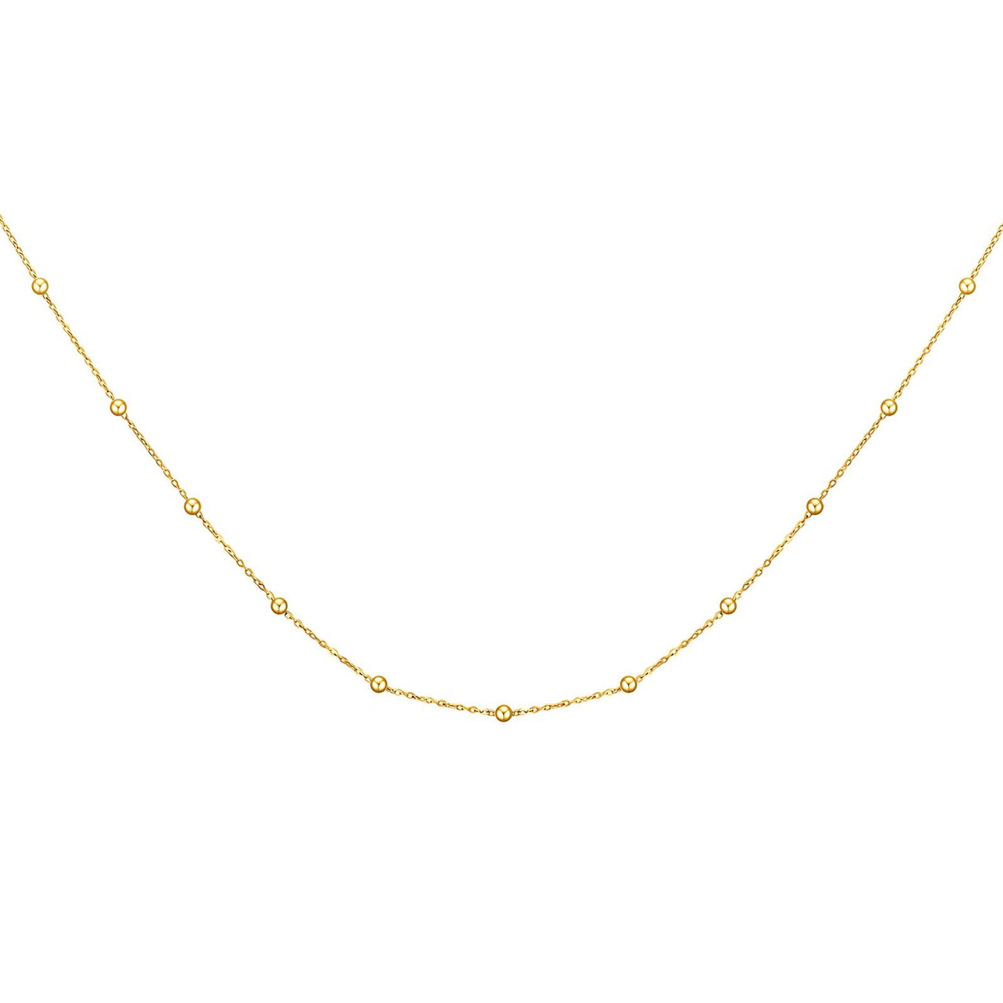 18K gold plated Stainless steel necklace, Mashalla