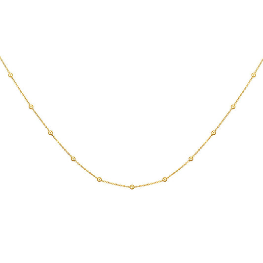 18K gold plated Stainless steel necklace, Mashalla