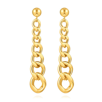 18K gold plated Stainless steel earrings, Mashalla