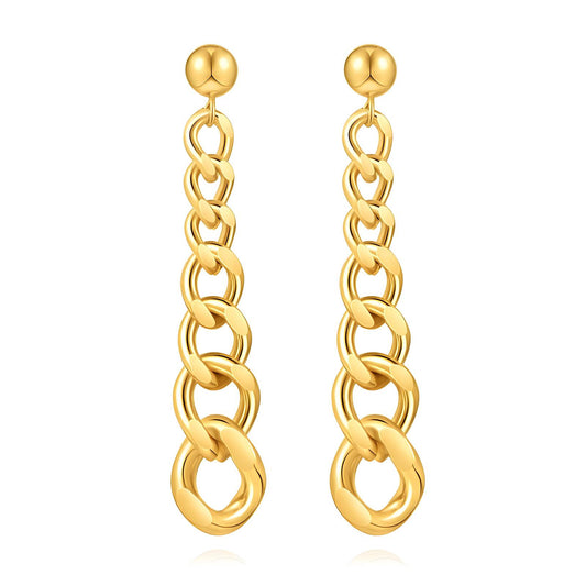 18K gold plated Stainless steel earrings, Mashalla