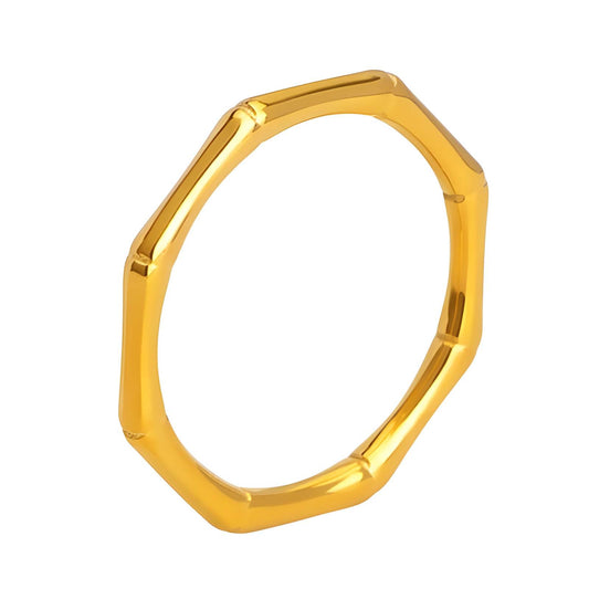 18K gold plated Stainless steel finger ring, Mashalla